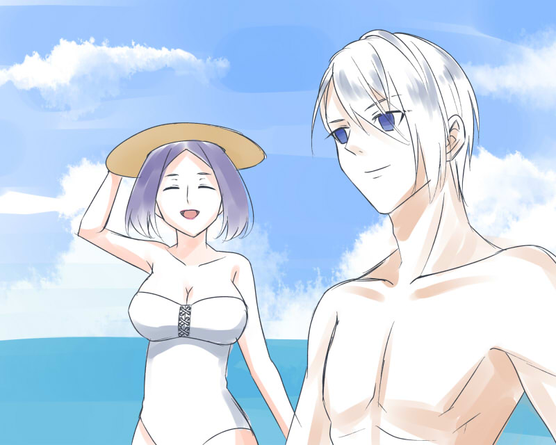 お題：バカンス・夏季休暇（長義さに）